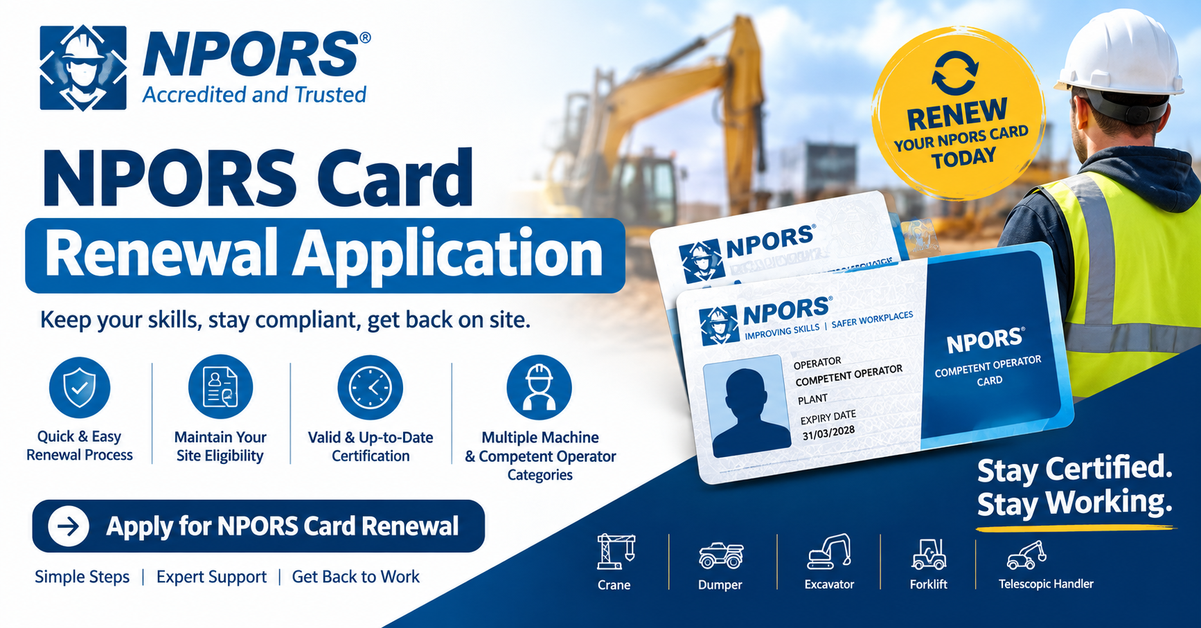 NPORS Card Renewal Online