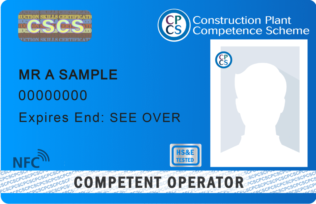 CPCS Blue Competent Operator Card